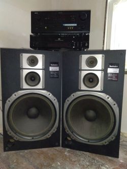 💥Check It out.💥 Technics 3 way 15" speaker system top quality sound