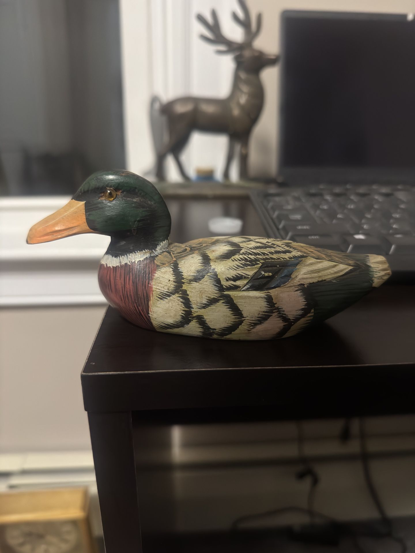 Wooden royal duck lure