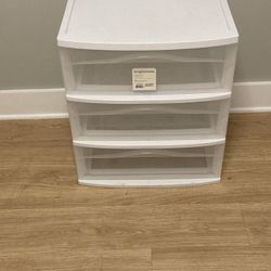 Sterilite Home 3 Drawer Storage Cart Portable Container