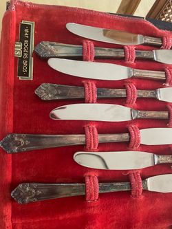 Silver plated flat ware