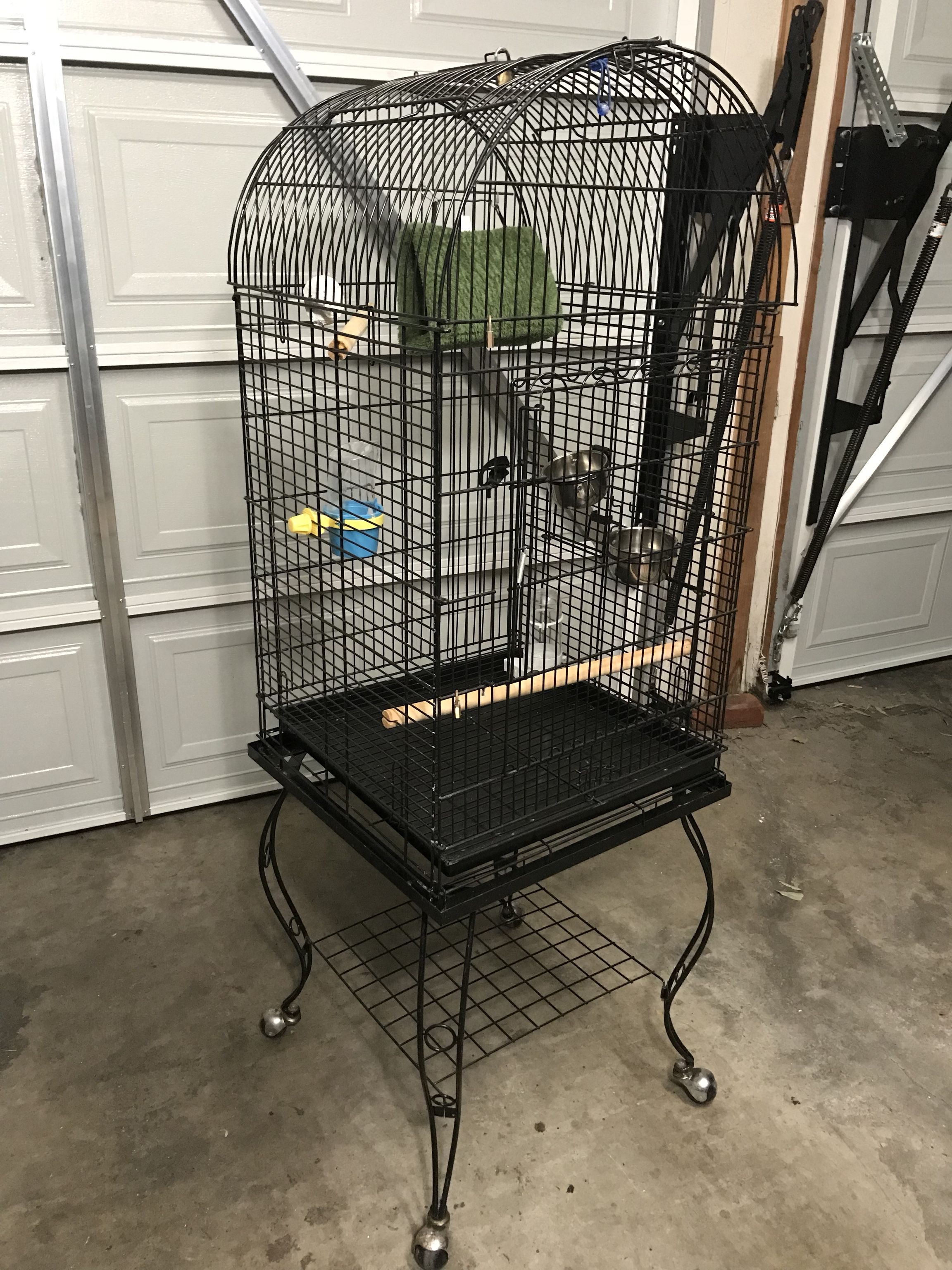 Large bird cage (5 ft from ground) for sale!