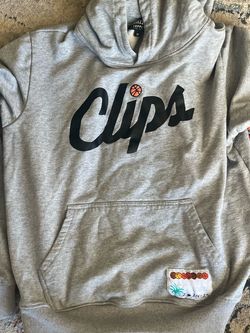 LA Clippers 2024-25 Gray Hoodie Size Medium