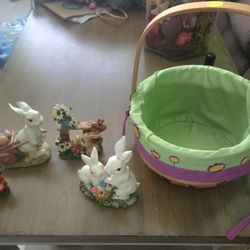 Easter Figurines With Basket
