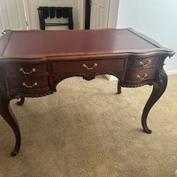 Beautiful Carved Wood Desk 