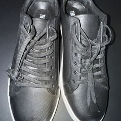 Leather Sneakers Men’s Black New 9.5