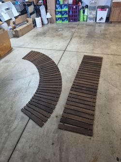 roll-out wooden garden pathways