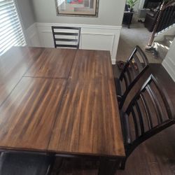 DINING TABLE - 4 CHAIRS