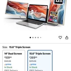 15.6 Triple Screen Monitor 