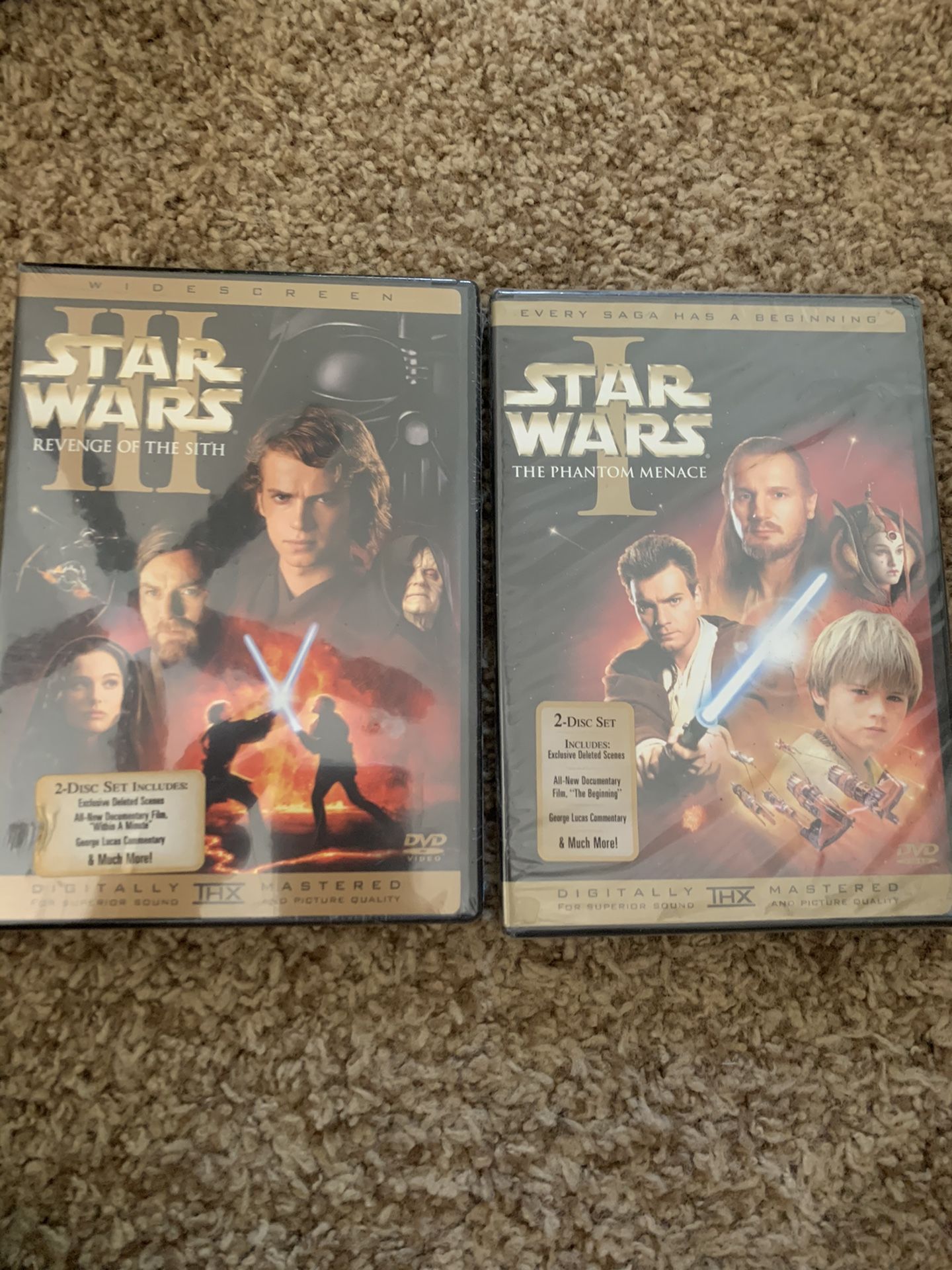 Star Wars I and III, Widescreen Widescreen DVD Brand new in plastic