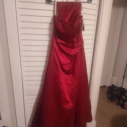 Davids Bridal Red Elegant gown 