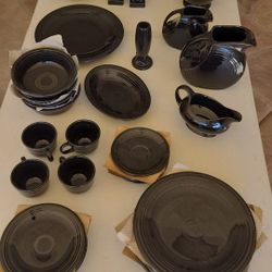 38  NEW black Fiestaware Items 