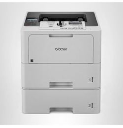 Brother HL-L6210DWT Business Monochrome Laser Printer with Dual Paper Trays, Wireless Networking