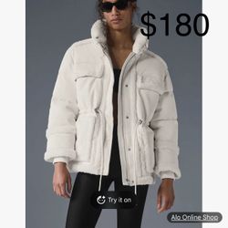 Alo Ice Breaker Puffer Jacket - Ivory