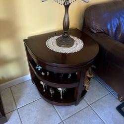 Wood End Table