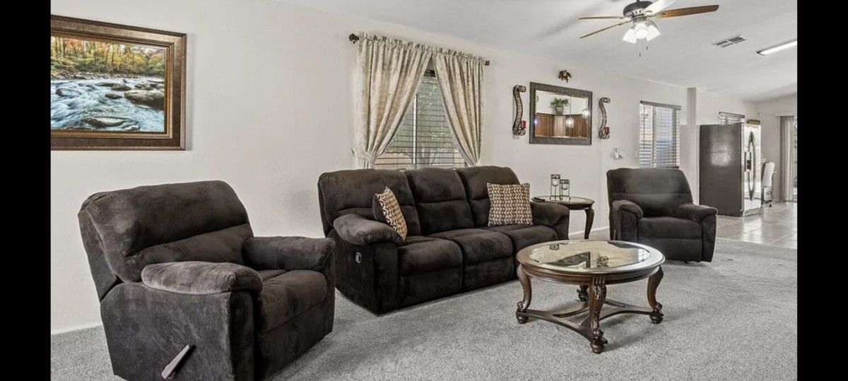 Sofa And 3 Recliners