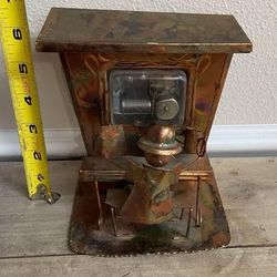 Wind Up Musical Saloon Piano Man WORKING just $10