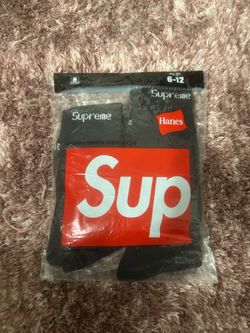 Black Supreme socks 6-12