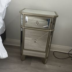 Mirrored Nightstand 