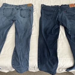 Blue Jeans (Levi/Abercrombie) 40/32, 38/32