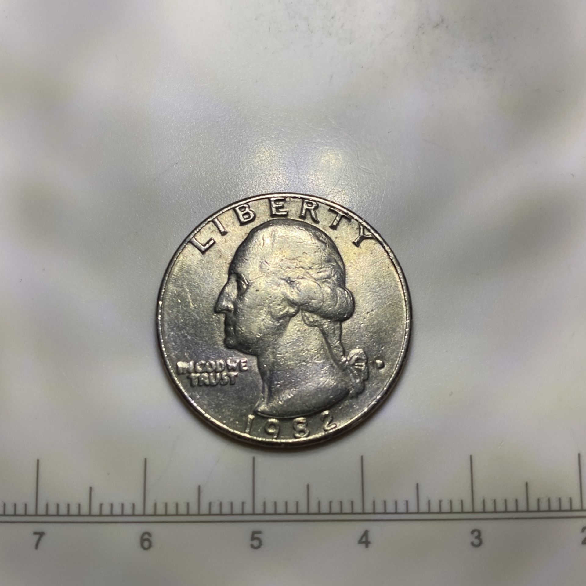 1982-D Washington quarter Double Die One Mint Mark