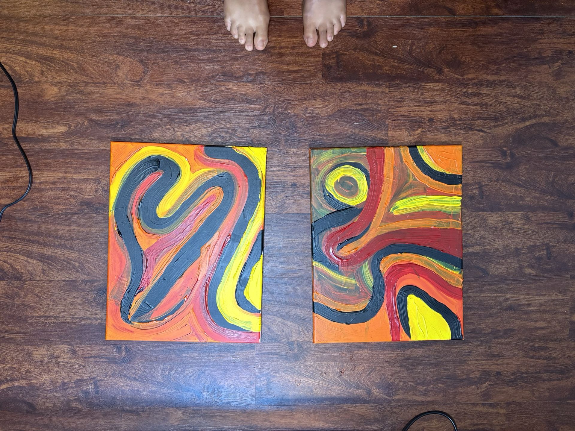 Two Piece Abstract Art