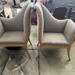 Pair of Vintage-Style Accent Chairs