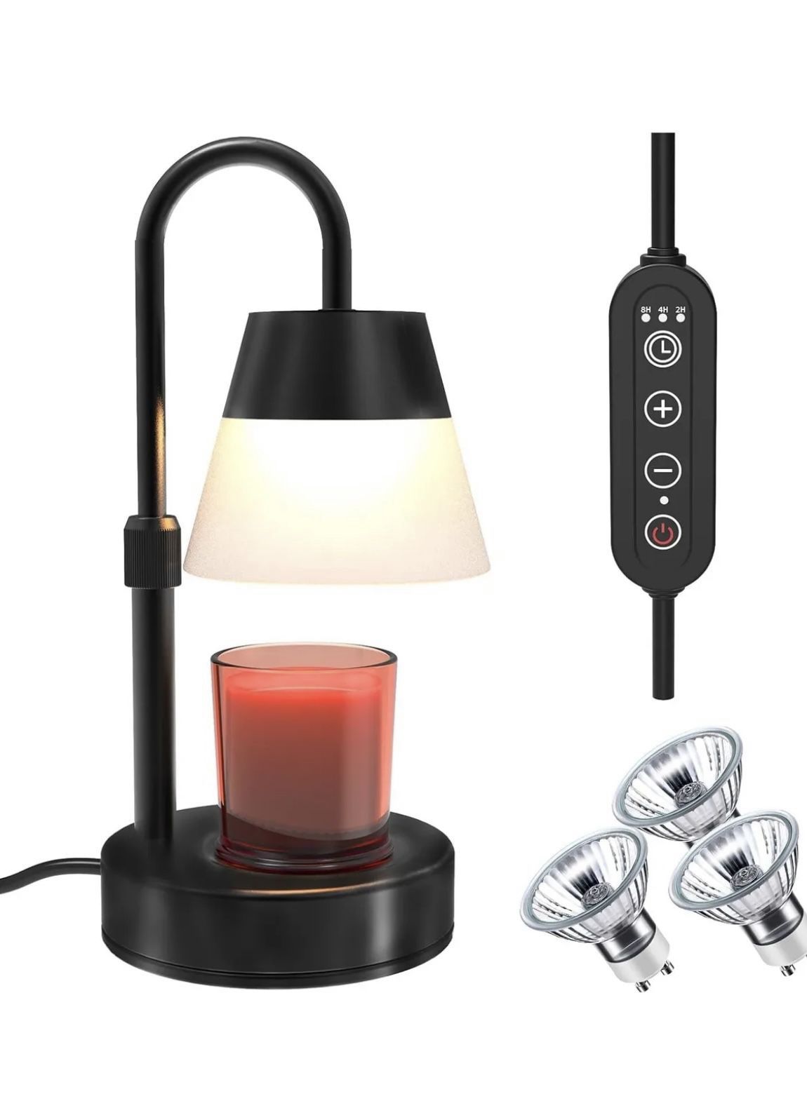 New in box Black Candle Warmer Lamp Electric Candle Warmer with Timer