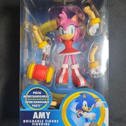 Just Toys Sonic the Hedgehog Amy Rose Buildable Action Figure Figurine NEW