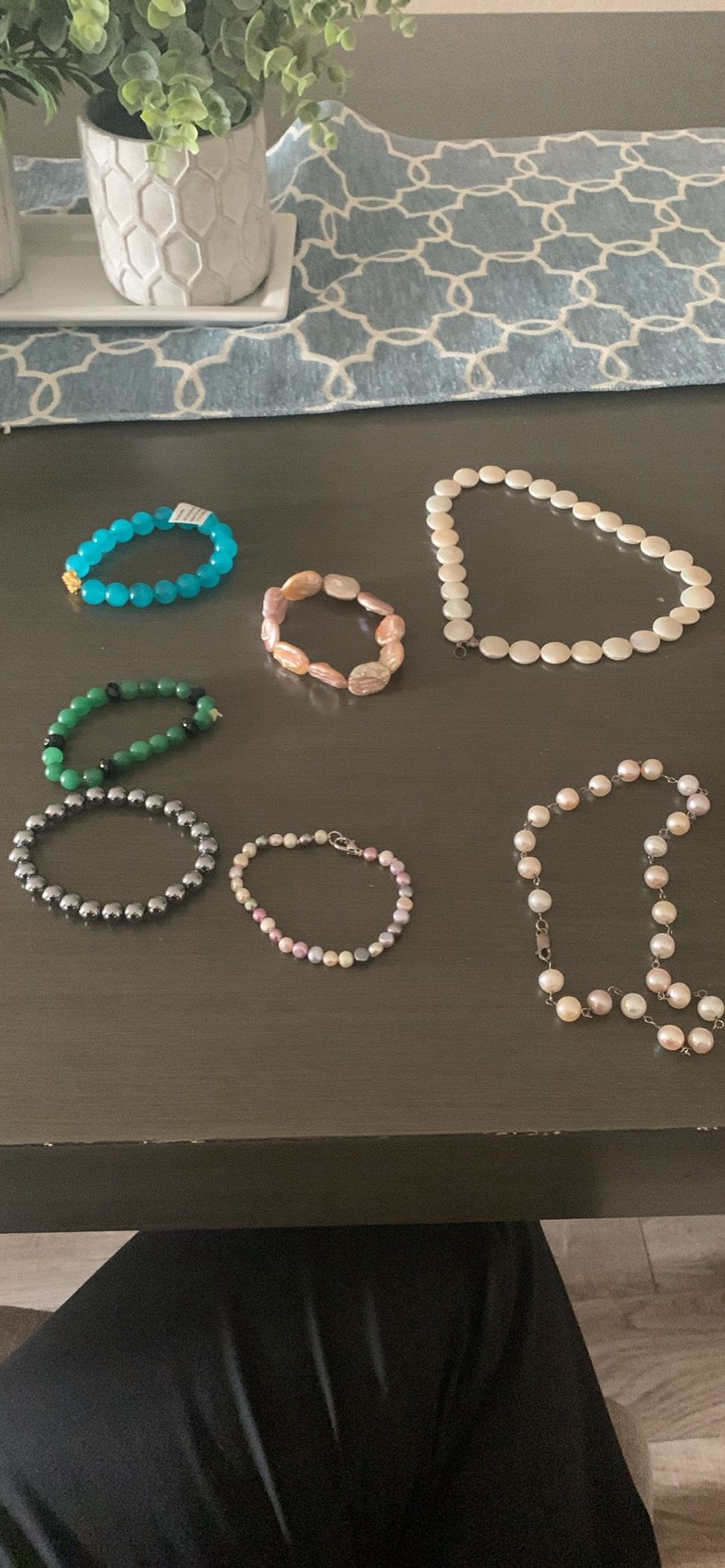 Pearl Necklaces And Bracelets!