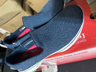 SKETCHERS Size 10 Women's Shoes Ladies Go Walk Slip-On Navy Walking Running Athletics, Zapatos para Mujeres