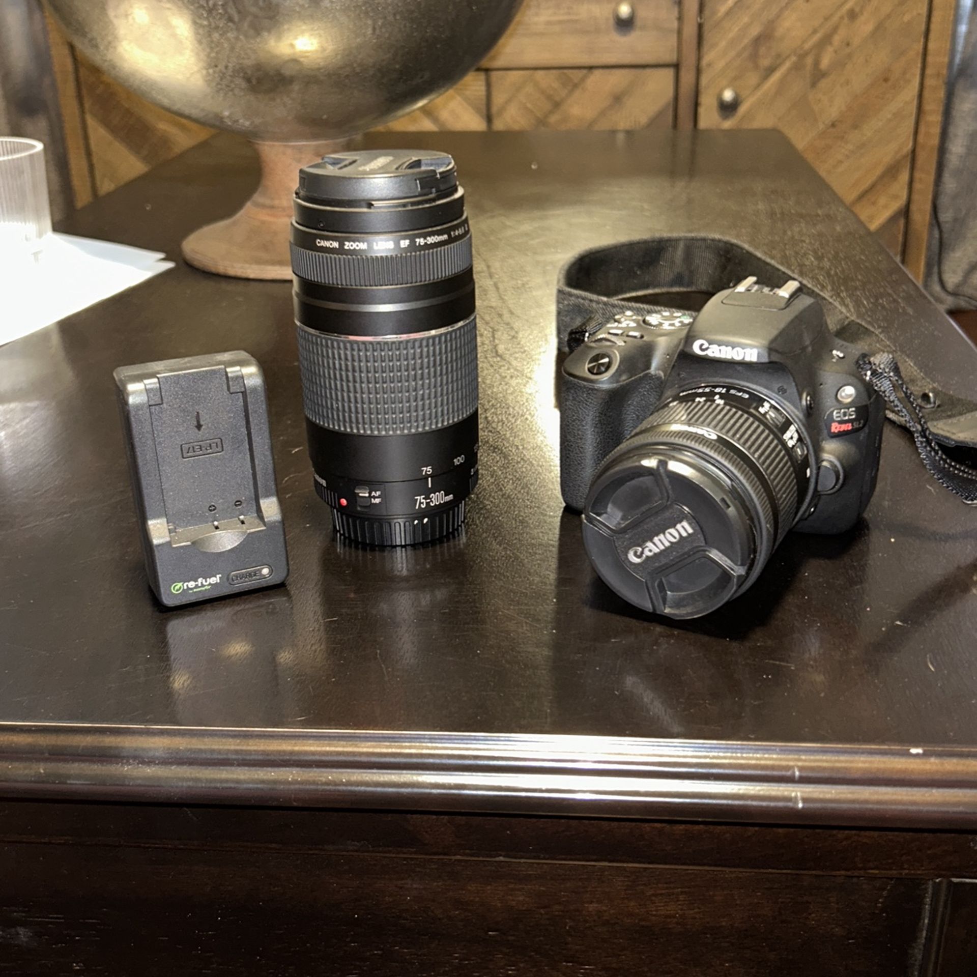 Canon EOS Rebel SL2 with 18 55mm Digital SLR Camera With Canon EF