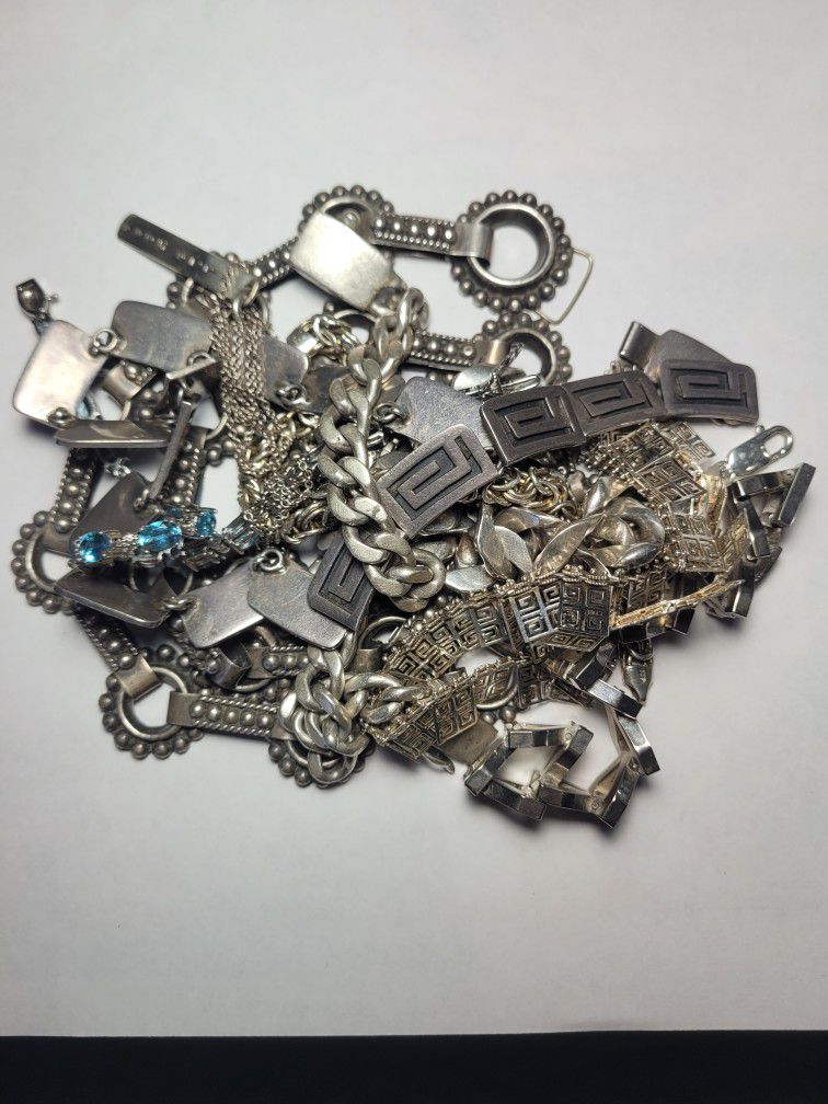 Vintage Sterling Silver Jewelry Lot Not Scrap