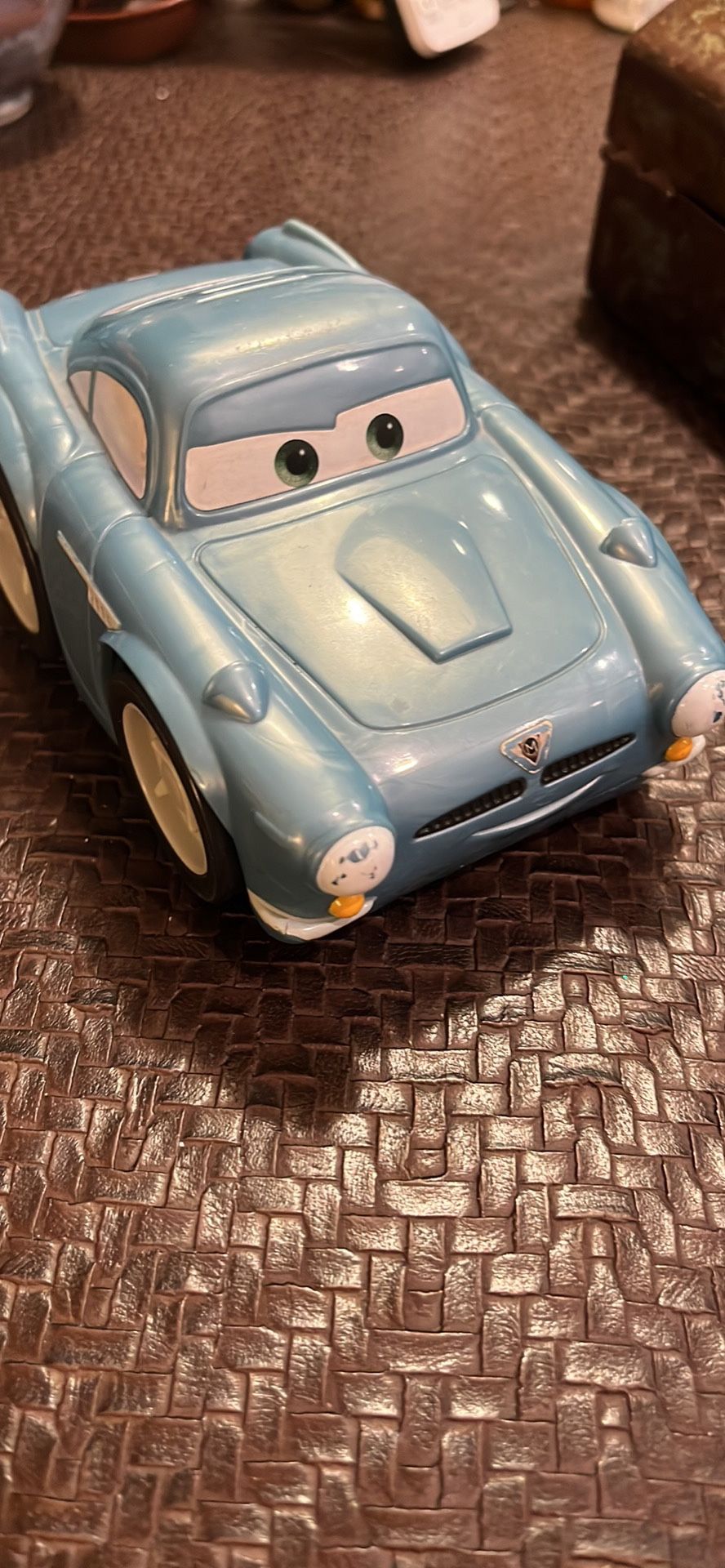 Disney Pixar Cars 2 Finn McMissle Fisher Price Shake 'n Go Race Car Moves Talks
