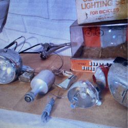 Vintage bike bycycle lights kit Peewee Herman bike 1950s set