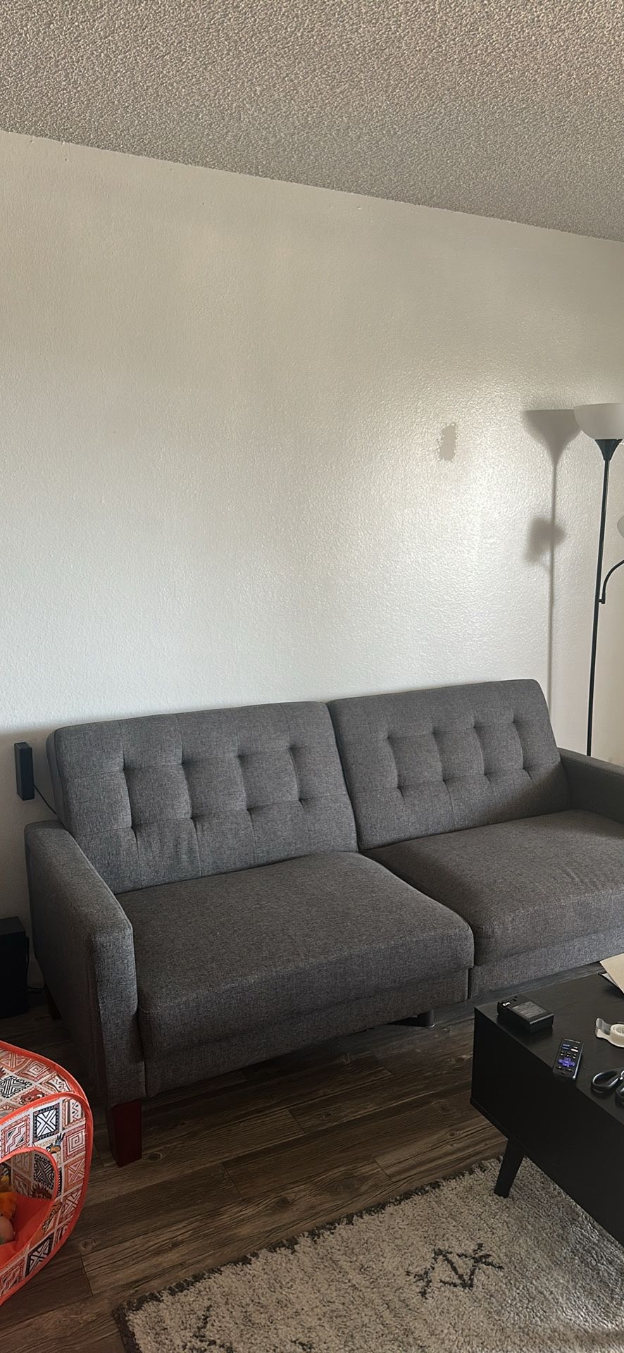 Comfy Dark Grey Futon
