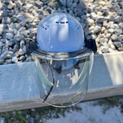 Milwaukee hard hat with face shield