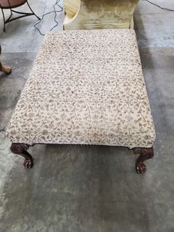 Large upholstered ottoman