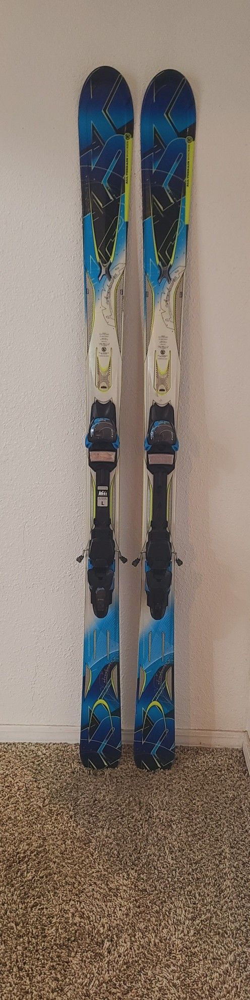 K2 A.M.P. Aftershock 174cm Skis + Marker adjustable Bindings