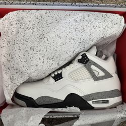 Nike Jordan Retro 4 White Cement Size 9.5 And 15
