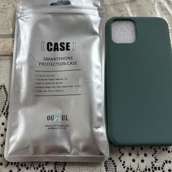 iPhone 11 Pro Case, Liquid Silicone, 5.8 inch, Full Body Slim Soft Microfiber lining (Forest Green)