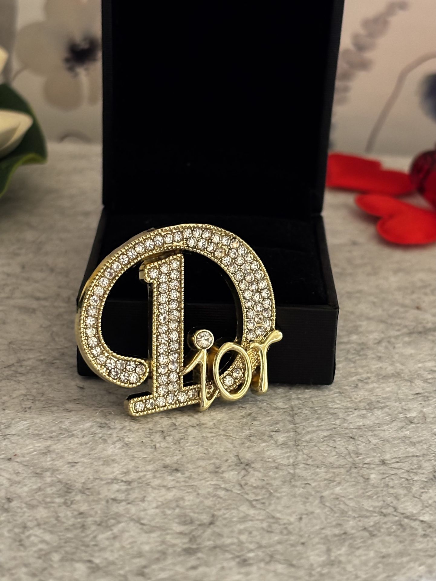 Monogram Brooch
