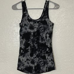 No Boundaries Black Tie-Dye Women’s Tank Top