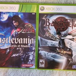 Castlevania Lords Of Shadow &  Bayonetta  Xbox 360