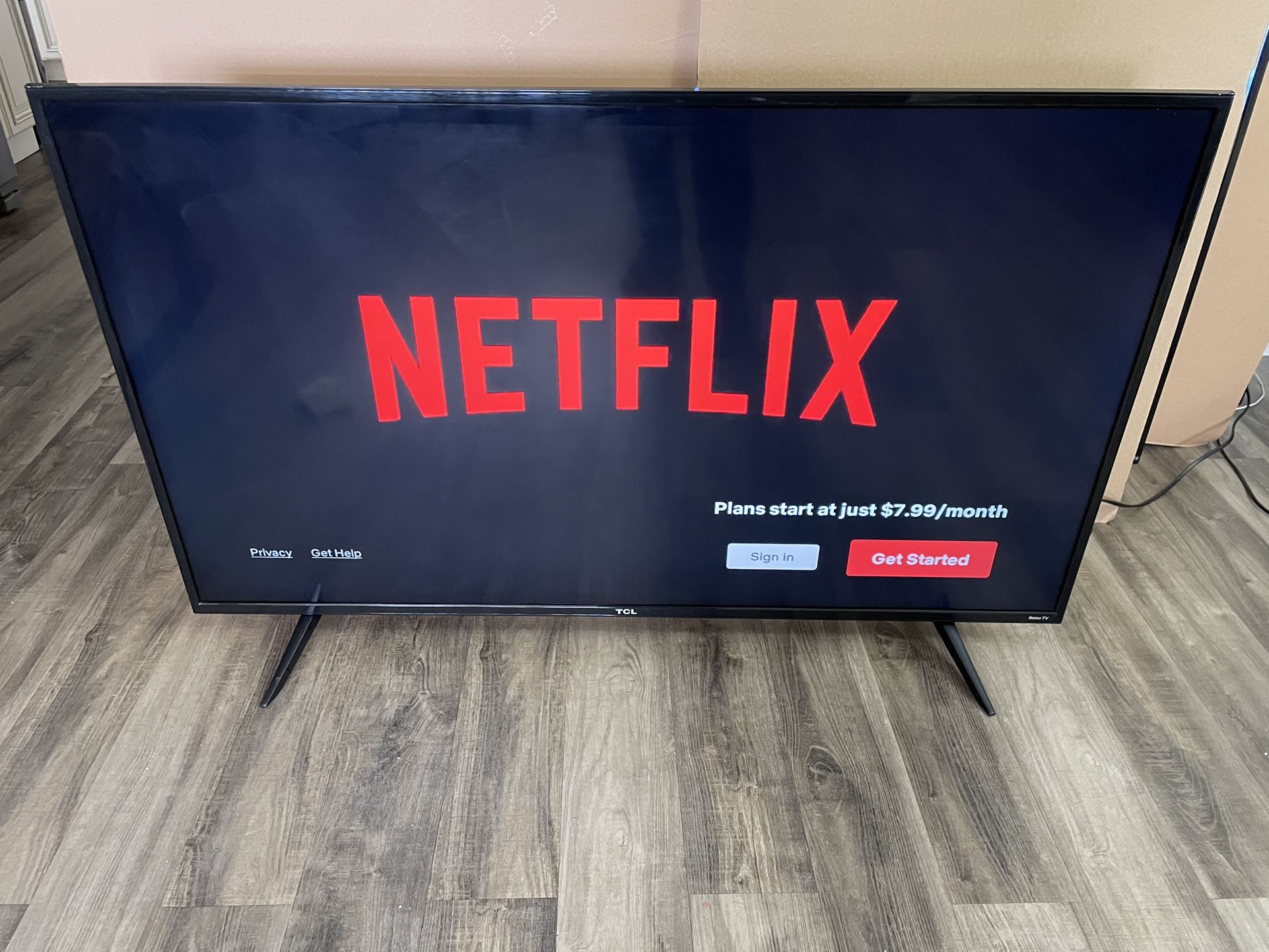 TCL 55” Roku Smart TV 4K UHD HDR With New Remote Control $140 Firm On Price