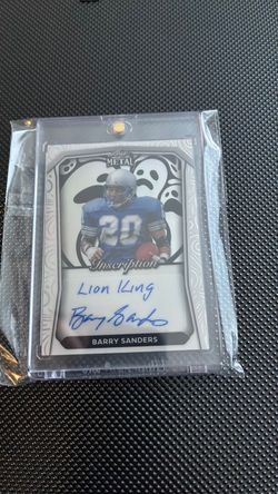 Barry sanders( taking offerers)price shown is not tie price