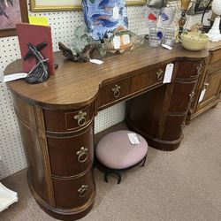 Antique Kidney Shape Desk