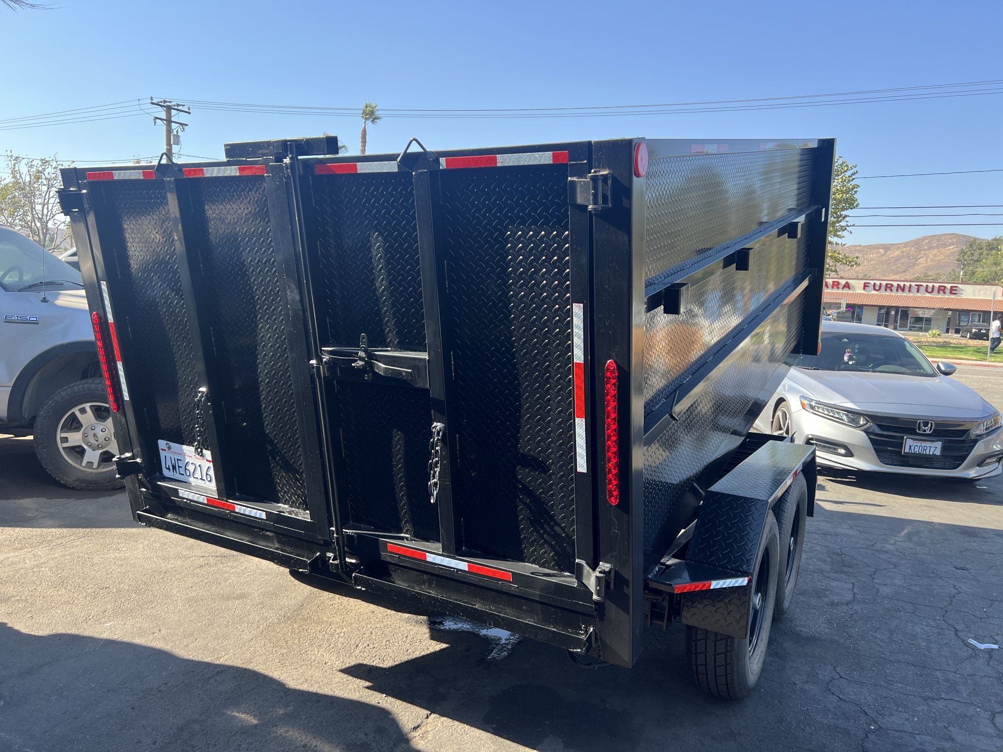 Dump Trailer Color Black Size 8x12x4 Price $5995