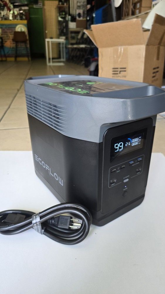 EF ECOFLOW DELTA 1300 FAST CHARGING FOR CAMPING, RVS,EMERGENCY