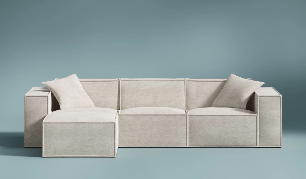 ✨Rove Concepts - 3 Piece M1 Sofa Sectional Sofa with Ottoman ✨