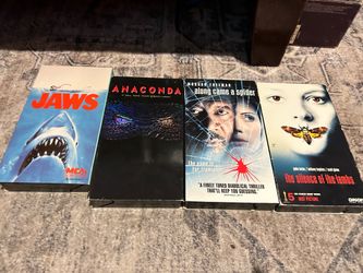 Lot of 4 Classic Thriller VHS Tapes